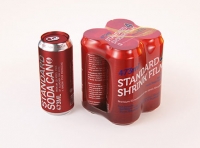 Premium packaging 3D Model of 4x473ml Standard Soda Cans in Shrink Film Wrap