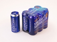 Premium packaging 3D Model of 6x473ml Standard Soda Cans in Shrink Film Wrap