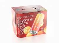 Premium Packaging 3D Model of carton box for 6x330ml Sleek Beer/Soda Can  