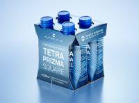 Carton multi-pack packaging for 4x330ml Tetra Prizma Square premium 3D model 