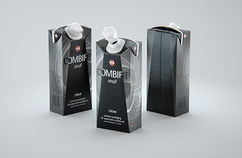 SIG combiFit Small 350ml with combiSmart closure packaging 3D model