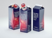 Elopak 3D model - Pure-Pak Diamond Curve Aseptic 1000ml with Pure-Twist