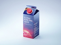 Elopak Pure-pak Sense 750ml prepium juice carton packaging 3D model pack