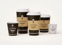 Group of Paper Coffee-To-Go Cups 3D model pack (4oz, 6oz, 12oz, 16oz, 20oz)