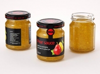 Pear Sauce Glass Jar 125ml packaging 3d model