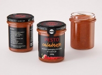 Pesto Calabrese glass jar 180g packaging 3d model