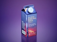 Premium carton packaging 3D model of Elopak Pure-Pak Sense Linea 750ml with tethered cap TwistFlip 34