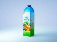 SIG DOME (CombiDome) 1000ml with tethered cap DomeTwist premium carton packaging 3d model