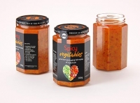 Spicy Vegetables Glass Jar 300g packaging 3D model