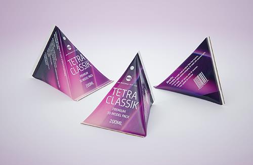 Tetra Pack Classic 200ml Professional packaging 3D model pak