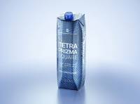 Tetra Prisma Square 1000ml with HeliCap27 and water condensation premium packaging 3d model pak
