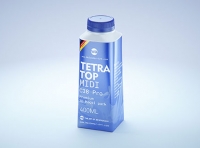 Packaging 3D model of Tetra Top Midi 400ml with tethered cap C38 Pro