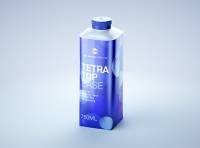 Packaging 3D model pak of Tetra Pack Top Base 750ml with Eifel-O38
