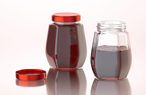 Berries - packaging 3d model of a jar for jam or jelly